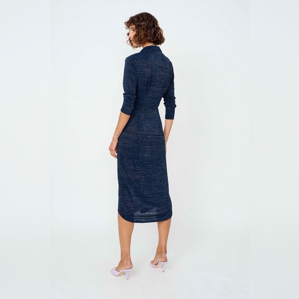NWT Revolve Suboo Asha Lurex Shirt Dress - Picture 5 of 12